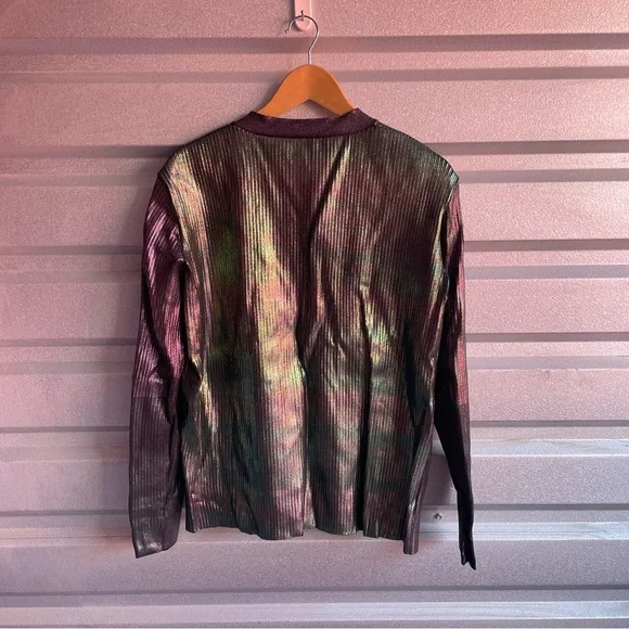 CHRISTOPHER KANE Multicolor Foil Cardigan - Picture 6 of 8